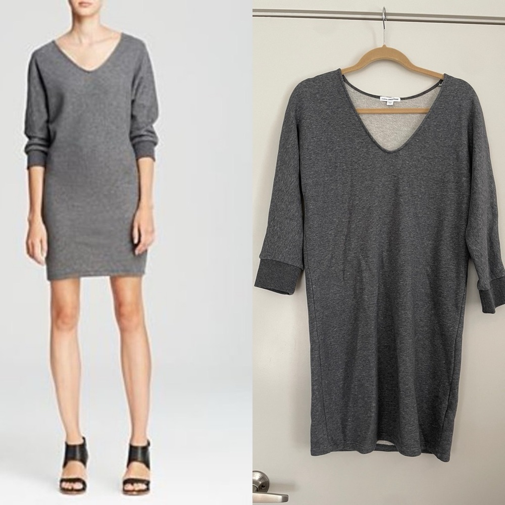 James Perse Cotton Terry Sweatshirt Dress